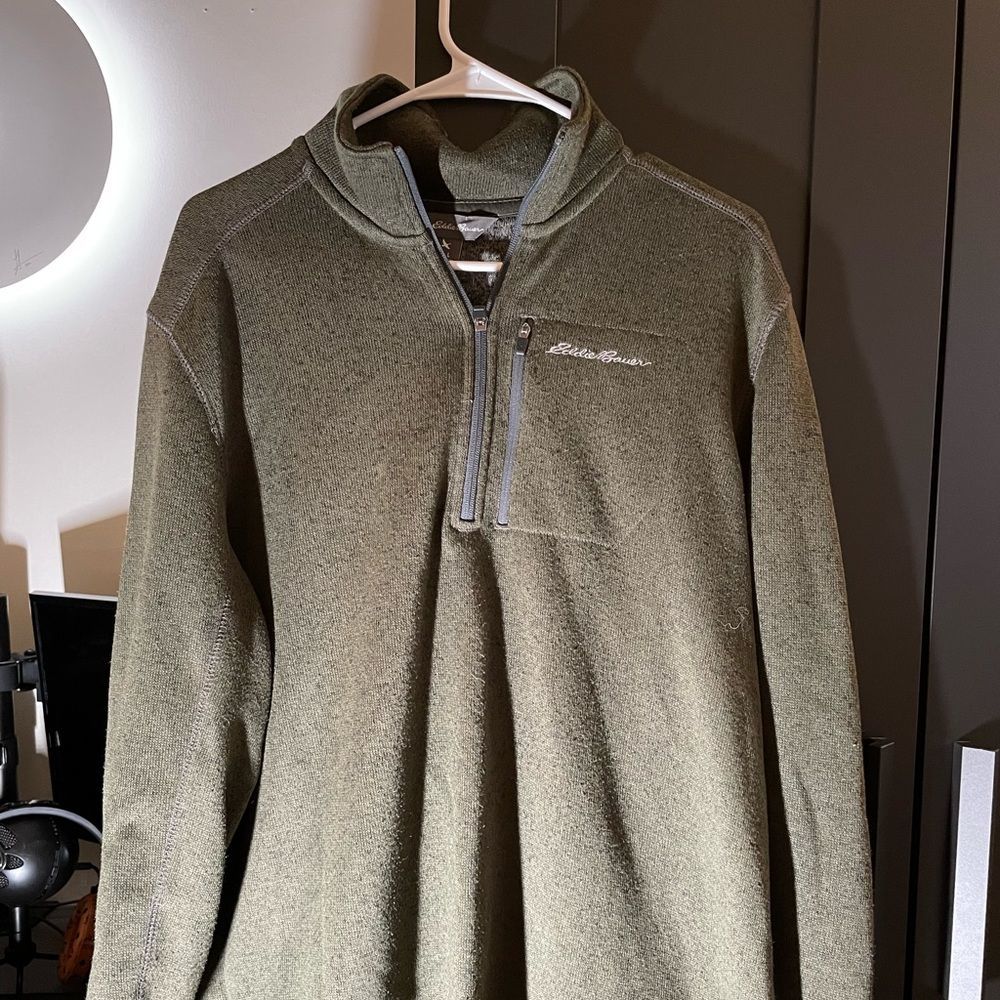 Eddie Bauer mens 1/4 zip sweater